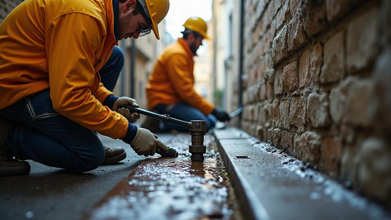 Rapport d'inspection caméra imprimé avec des captures d'écran annotées de l'intérieur d'une canalisation